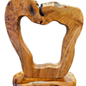 Burl Wood Lighted Table Art 13" x 16"