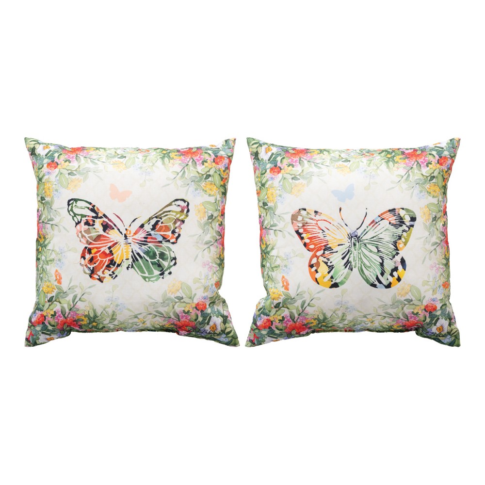 Butterfly Squares Climaweave Pillow