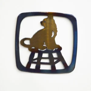 Cat on Chair Coaster - Set of 4