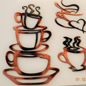 Coffee Lovers Trio Metal Wall Art