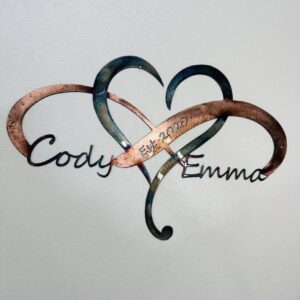 Custom Crafted Infinity Wedding Art