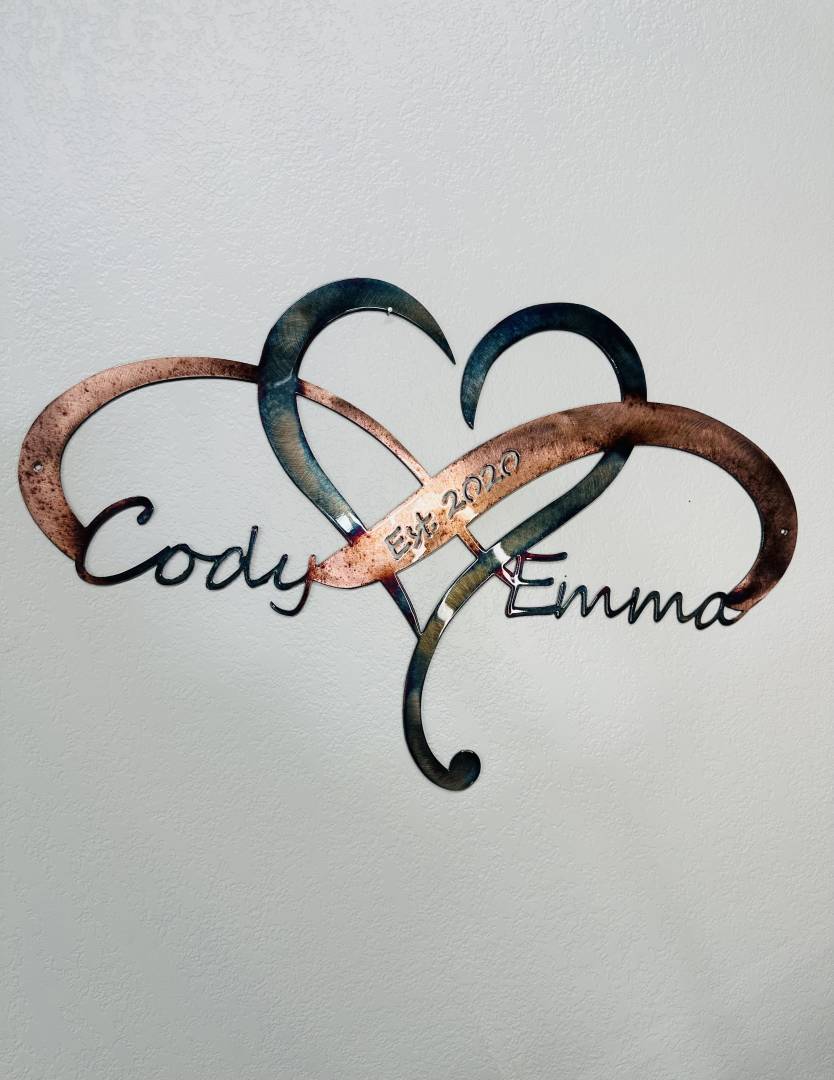 Custom Crafted Infinity Wedding Art