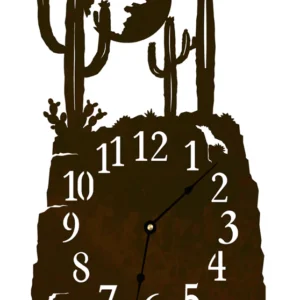Desert Cactus Table Clock