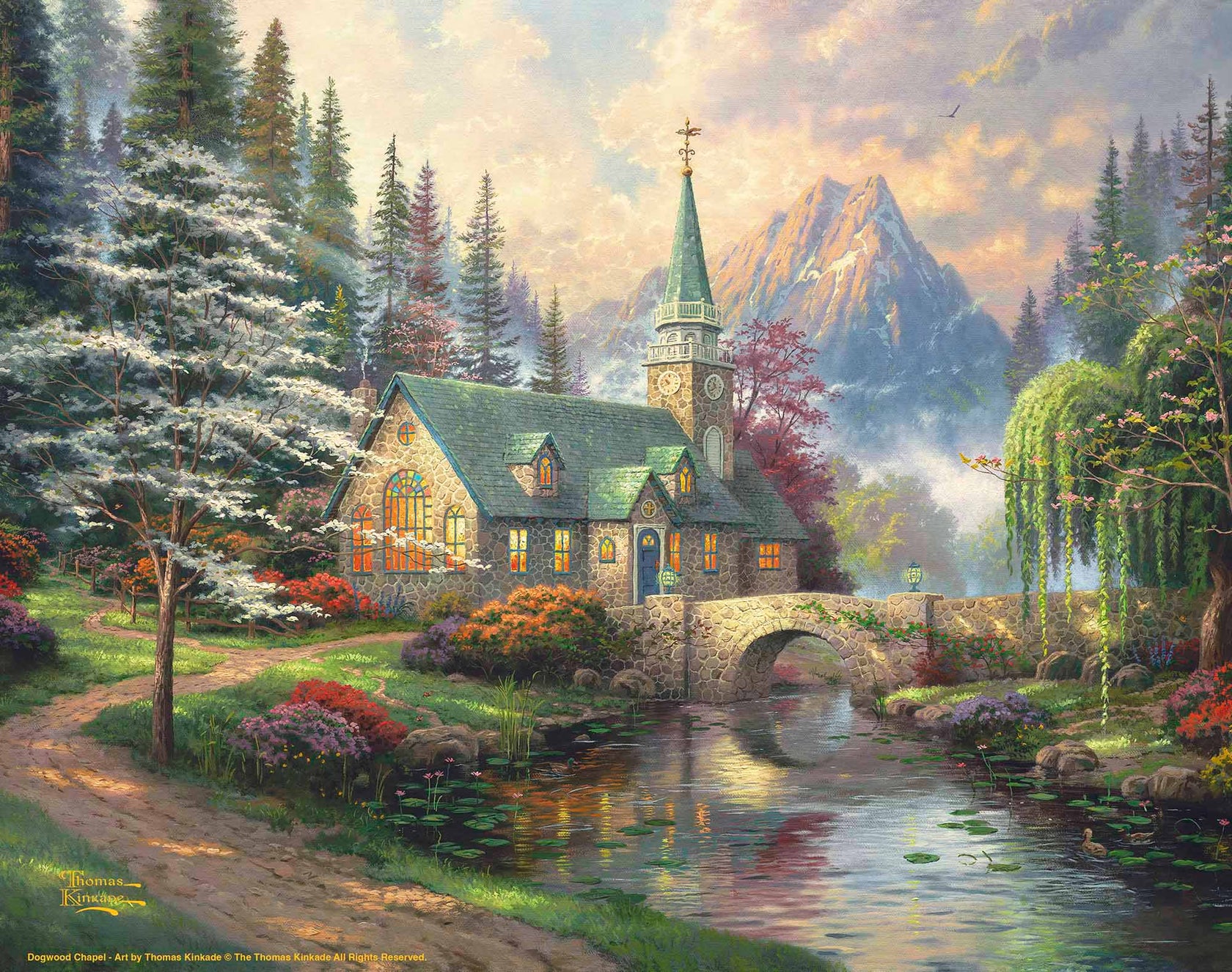 Dogwood Chapel Art Prints