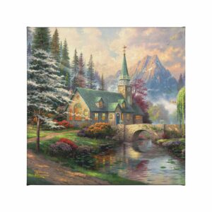 Dogwood Chapel - 14" x 14" Gallery Wrapped Canvas