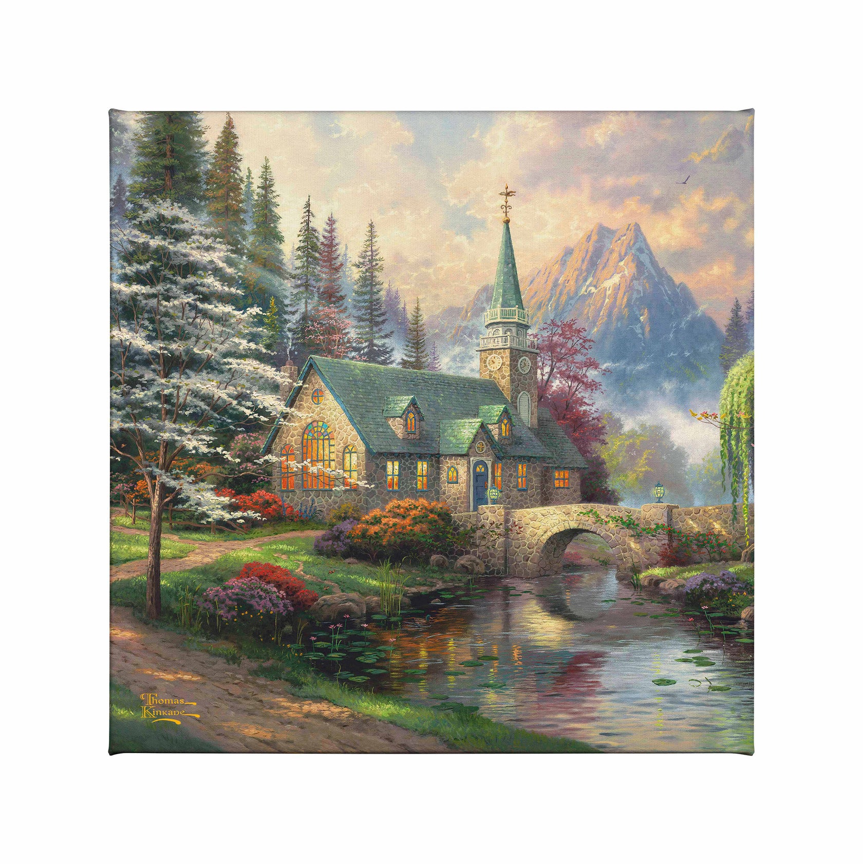 Dogwood Chapel Gallery Wrapped Canvas