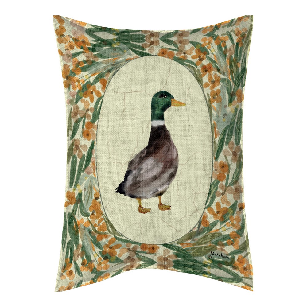Duck Portrait Mallard Climaweave Pillow