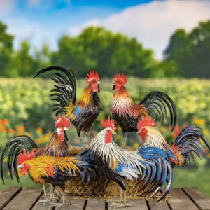 2.3 Ft. Tall Fancy Ornate Rooster Decoration in 6 Assorted Styles