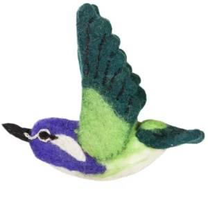 Felt Bird Garden Ornament - Costas Hummingbird
