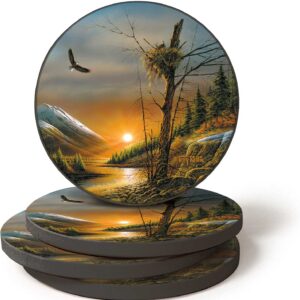 Flying Free – Bald Eagles – Set of 4 Coasters