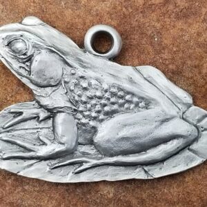 Frog Pewter Ornament by Andy Schumann