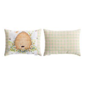 Garden Buzz Climaweave Pillow 18" x 13" (Set of 2)
