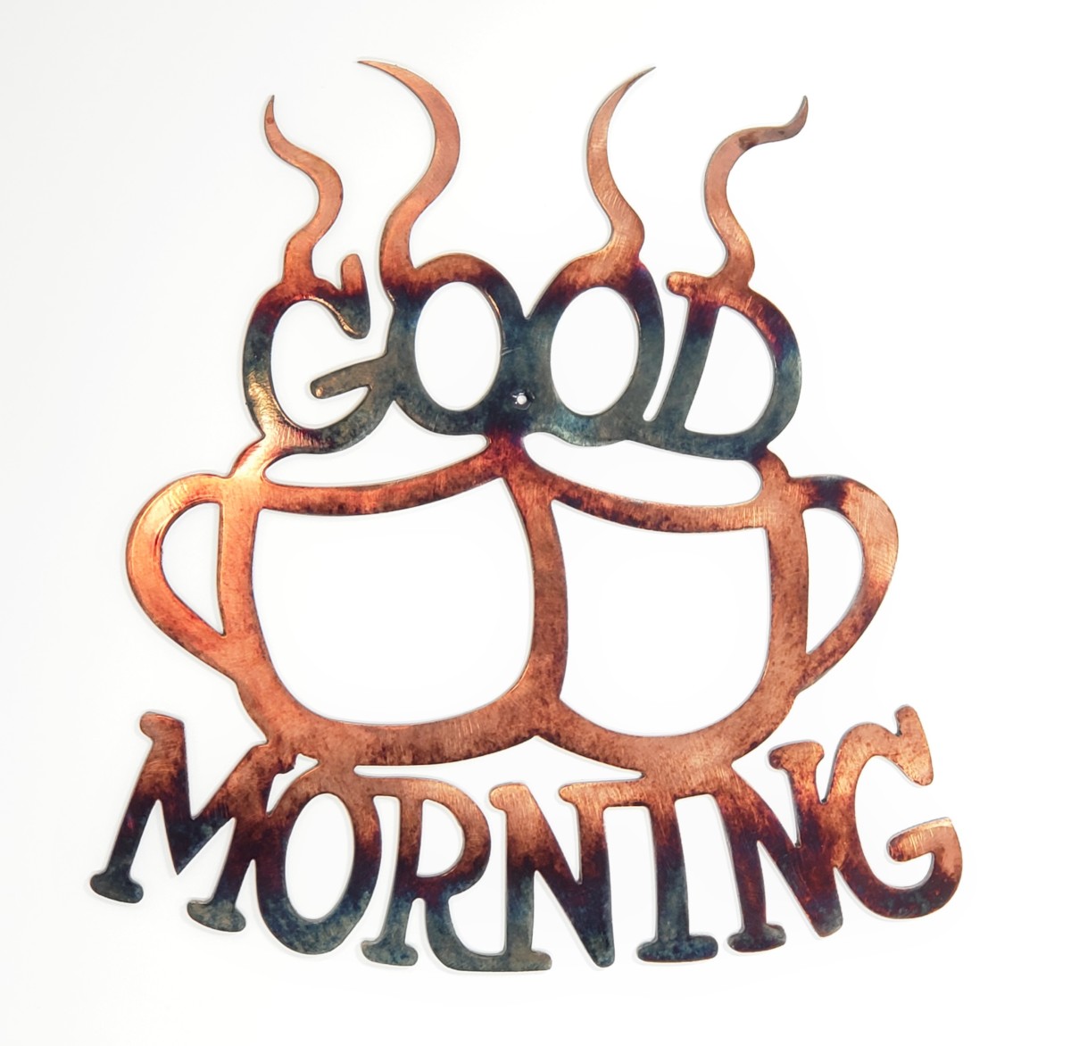 Good Morning Coffee Metal Wall Art