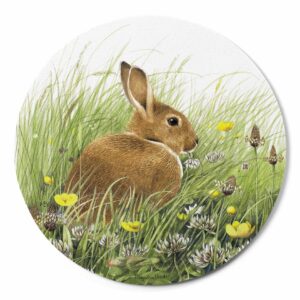 Grabbing a Bite - Bunny - Mouse Pad