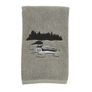 Grey Area Loon Fingertip Towel (Set of 2)