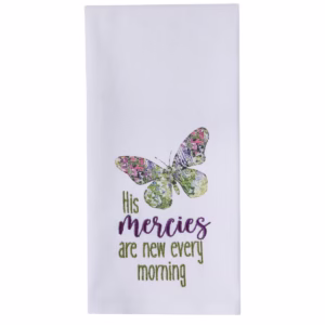 His Mercies Decorative Dishtowel (Pack of 6)