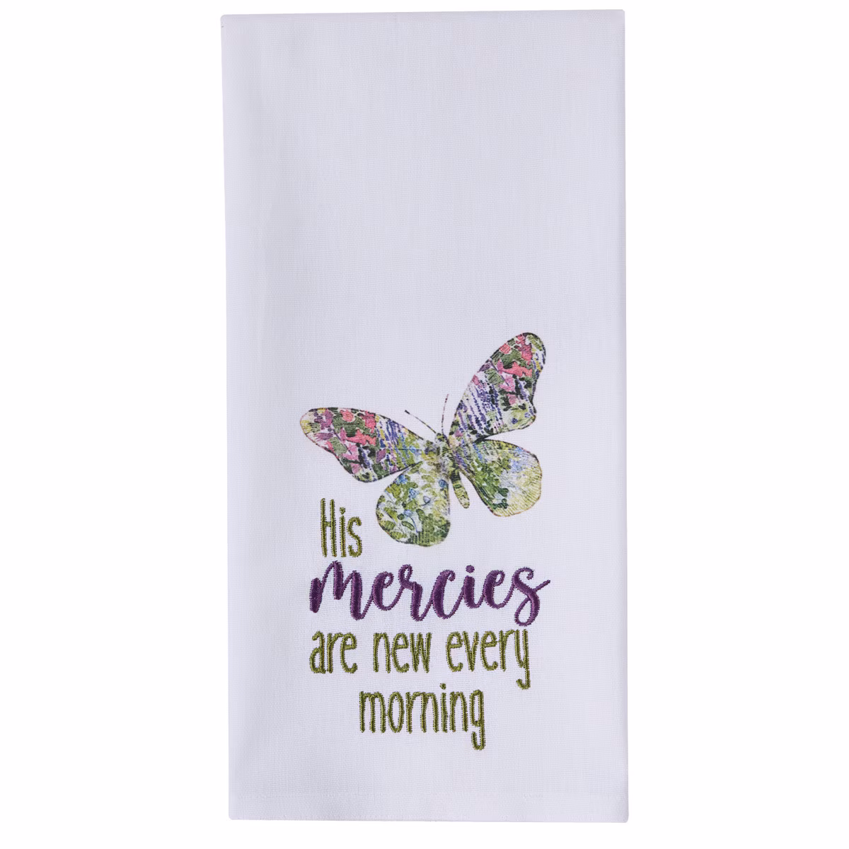 His Mercies Decorative Dishtowel