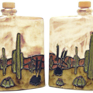 Mara Stoneware 24oz Square Decanter - Desert Scene
