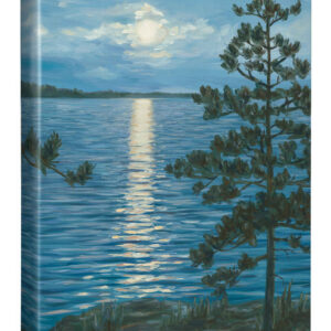 Moon Reflections - 13"W x 18"H Gallery Wrapped Canvas