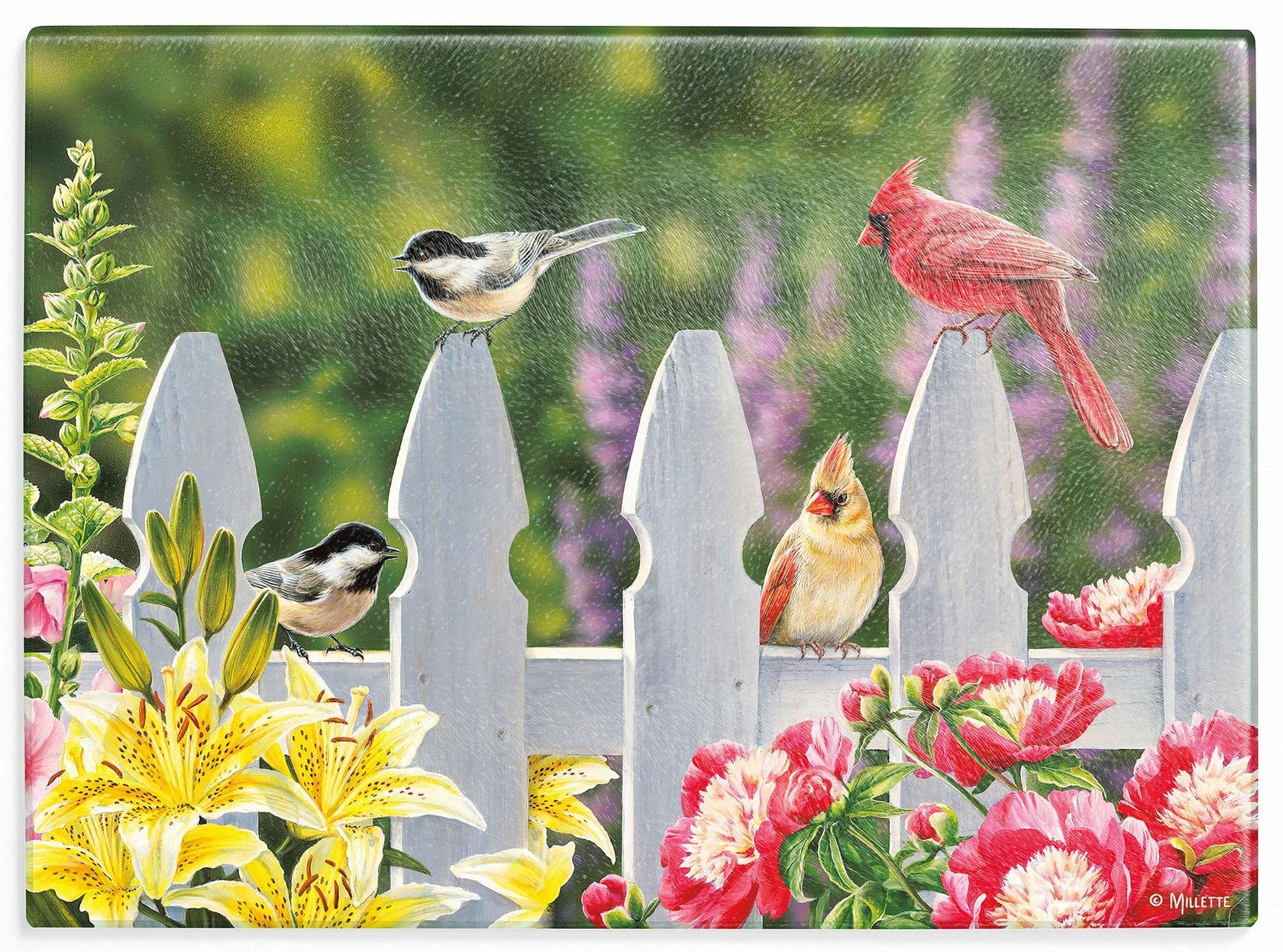 Picket Fence - Songbirds - Cutting Board
