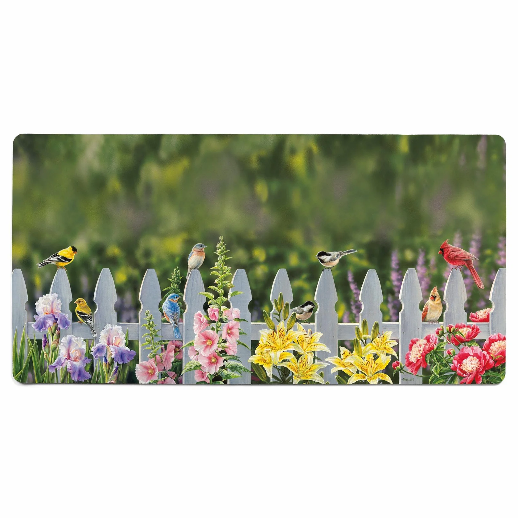 Picket Fence - Songbirds - 2×4 Floor Mat