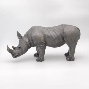Rhino Handmade Ceramic Sculpture by Bronwen Weber