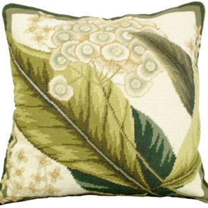 Floral Study Needlepoint Pillow 18″x18″