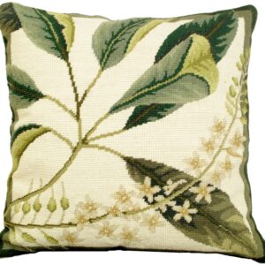 Floral Study Needlepoint Pillow 18″x18″