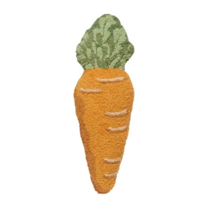 Shaped Carrot Hook Pillow Blown-in Filled 8X22