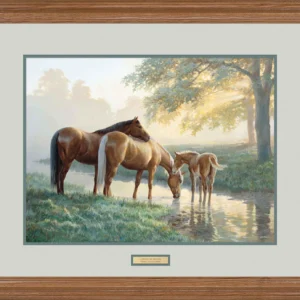 Spring Morning - Horses - 16" x 21.5" Limited Edition Paper
