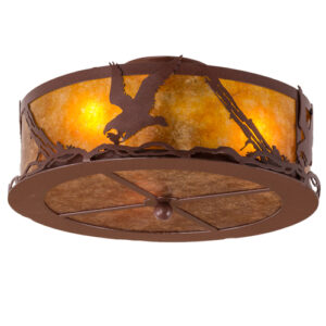 16" Wide Strike of the Eagle Flushmount