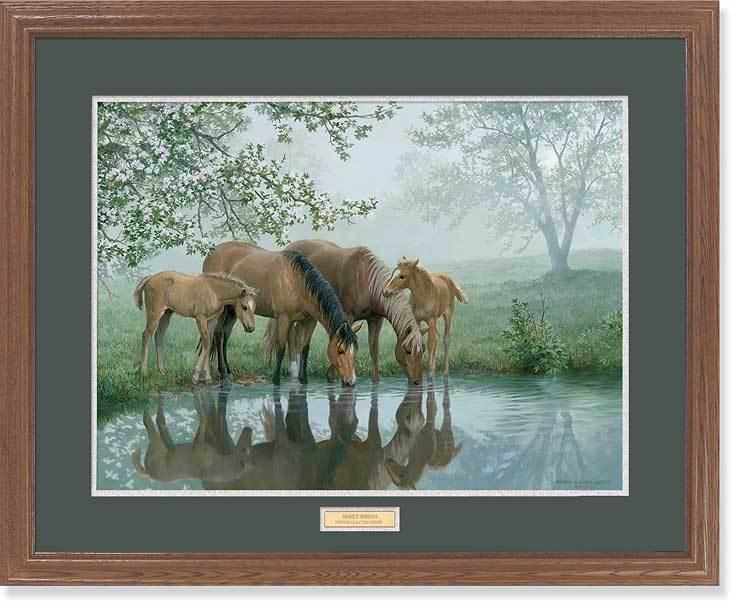 Sweet Spring - Horses - 17" x 23" GNA Premium Print
