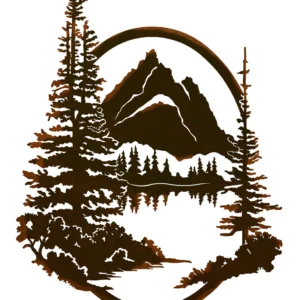 Tetons Jennys Lake 26" Oval Wall Art