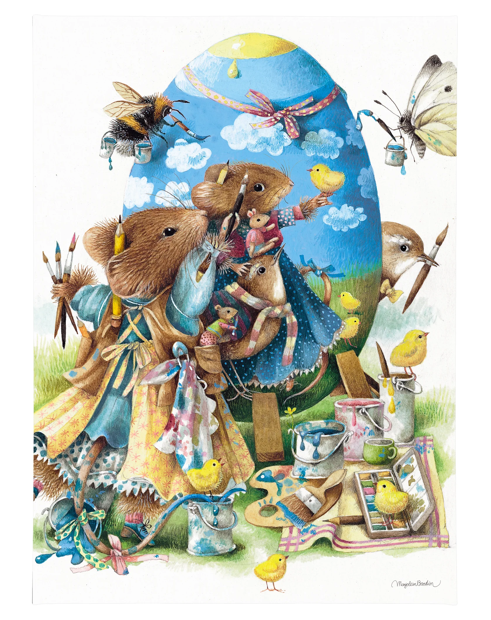 The Easter Egg Ensemble Gallery Wrapped Canvas