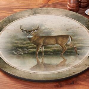 Tranquil Waters - Whitetail Deer - Lazy Susan Turntable
