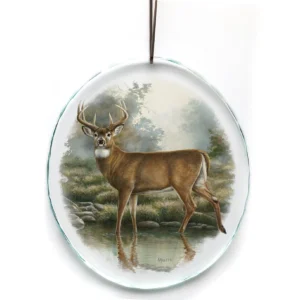 Tranquil Waters - Whitetail Deer - Suncatcher