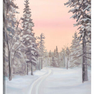 Winter Trail - 24"W x 36"H Gallery Wrapped Canvas