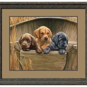 All Hands on Deck - Three Puppies - Artist Proof Paper Print