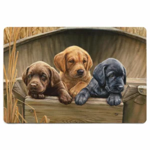 All Hands on Deck - Three Puppies - 2×3 Floor Mat