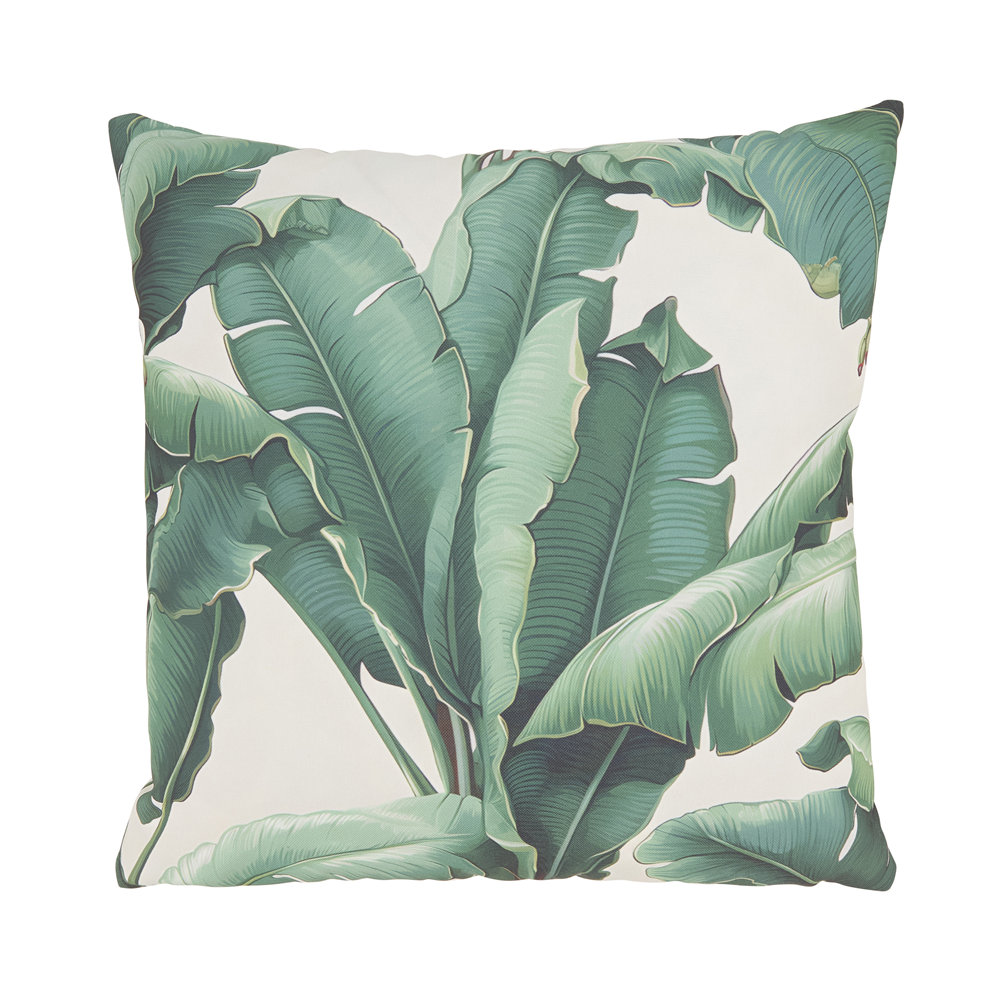 Banana Leaf Outdoor Pillow – Green