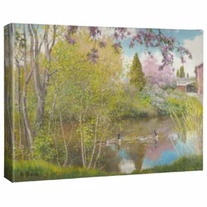 Blossom Time, Sacajawea Park - 13" x 18" Gallery Wrapped Canvas