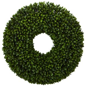 Artificial Boxwood Wreath 24”