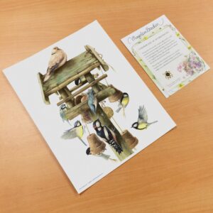 Busy Birdfeeder – 11″ x 14″ Art Print