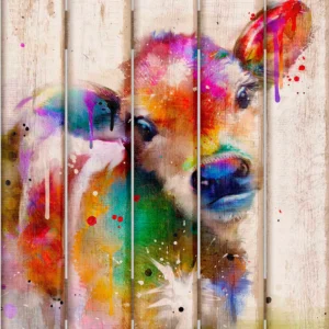 Calf Splash - 18" x 22" Pallet Wall Art