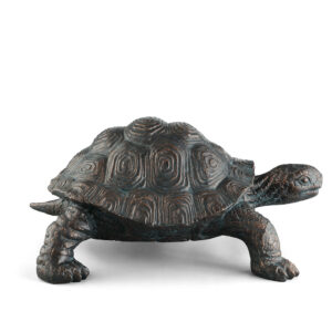 Cautious Turtle Garden Sculpture
