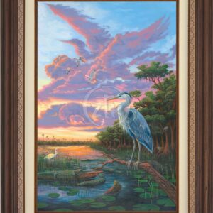 Spirit of Everglades - Great Blue Heron - Limited Edition Canvas
