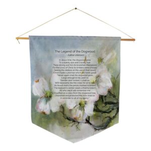 Dogwood Pennant with Biblical Verse
