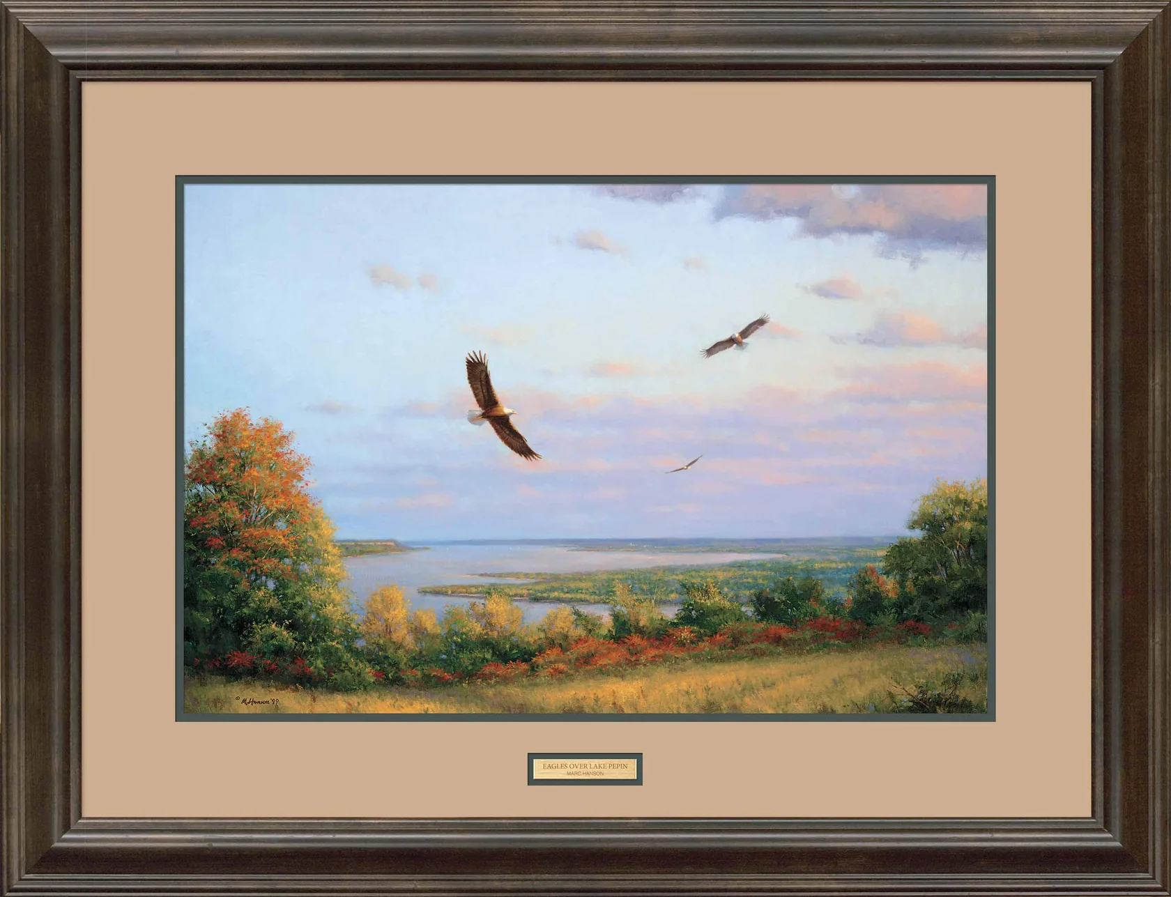 Eagles Over Lake Pepin - Limited Edition Paper