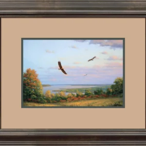Eagles Over Lake Pepin - Signed Print