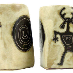 Mara Stoneware Mug – Petroglyph – Native American Art 12oz (Set of 2)